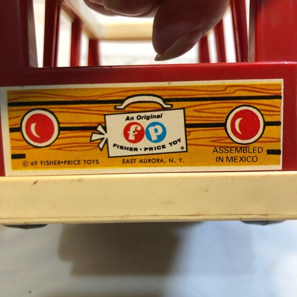 Vintage 1969 Fisher-Price Little People MINI BUS Van - Picture 3 of 12